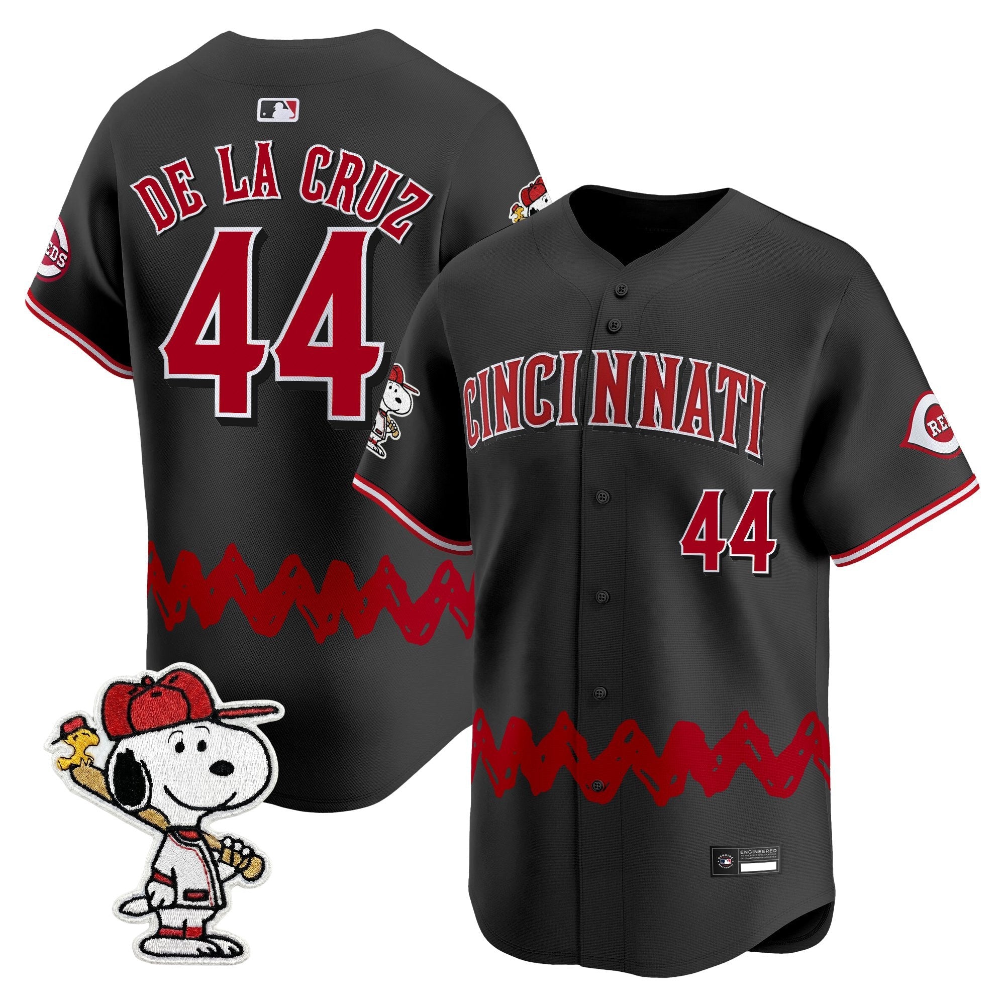 Men's Cincinnati Reds x Peanuts Vapor Premier Limited Jersey - Stitched