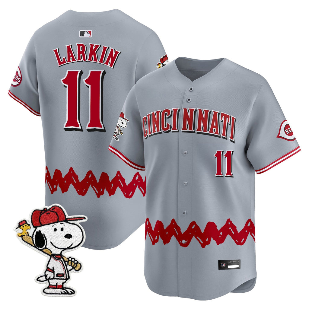 Men's Cincinnati Reds x Peanuts Vapor Premier Limited Jersey - Stitched
