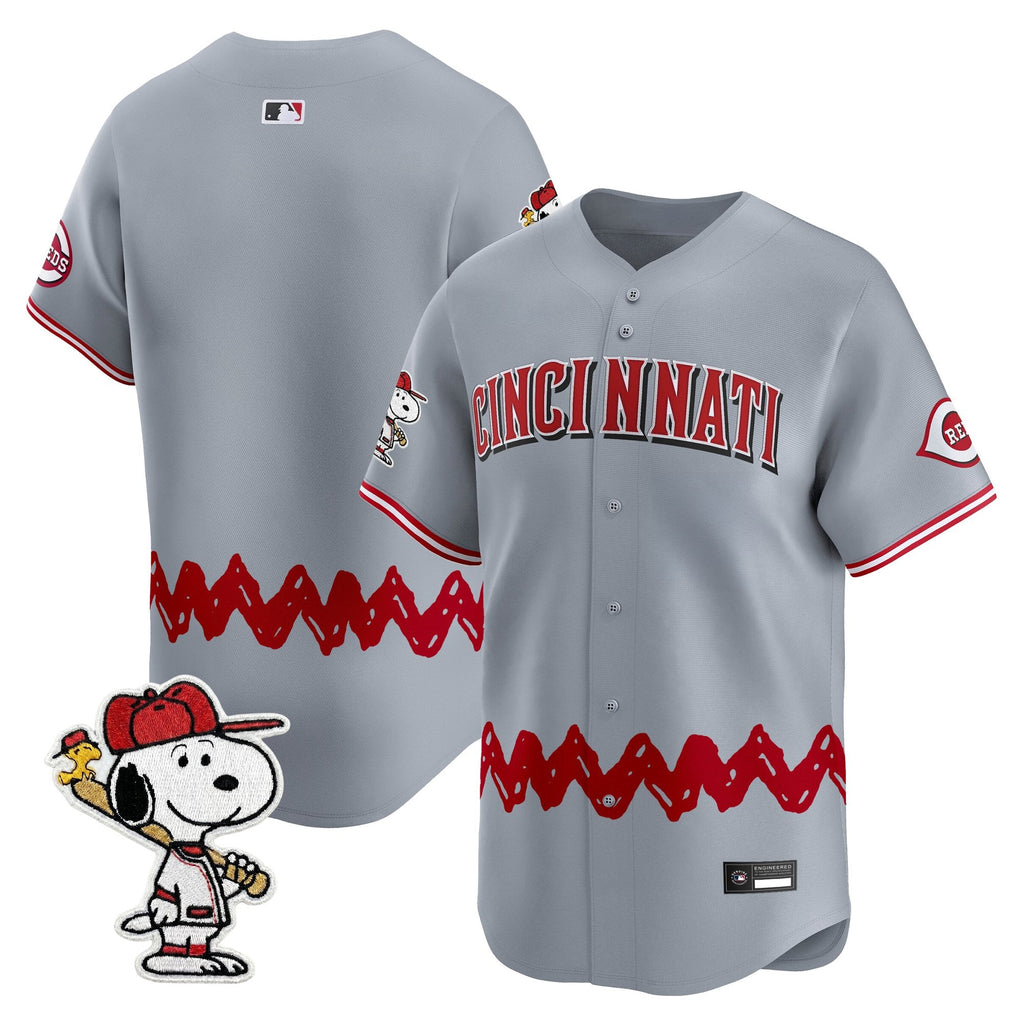 Men's Cincinnati Reds x Peanuts Vapor Premier Limited Jersey - Stitched