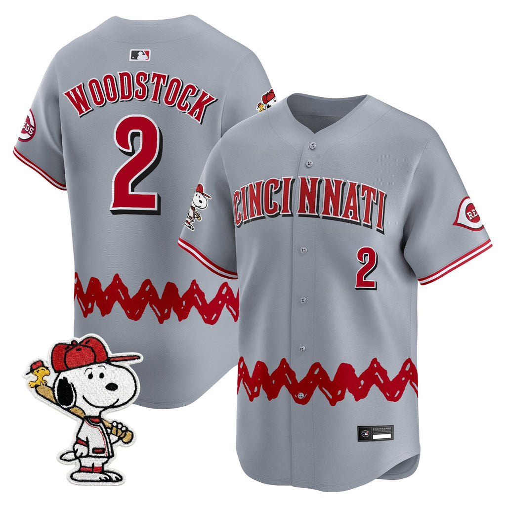 Men's Cincinnati Reds x Peanuts Vapor Premier Limited Jersey - Stitched