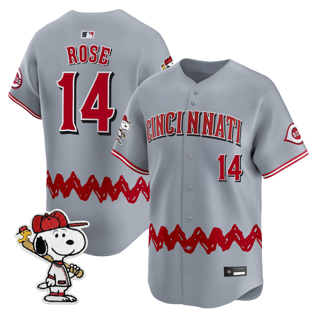 Men's Cincinnati Reds x Peanuts Vapor Premier Limited Jersey - Stitched