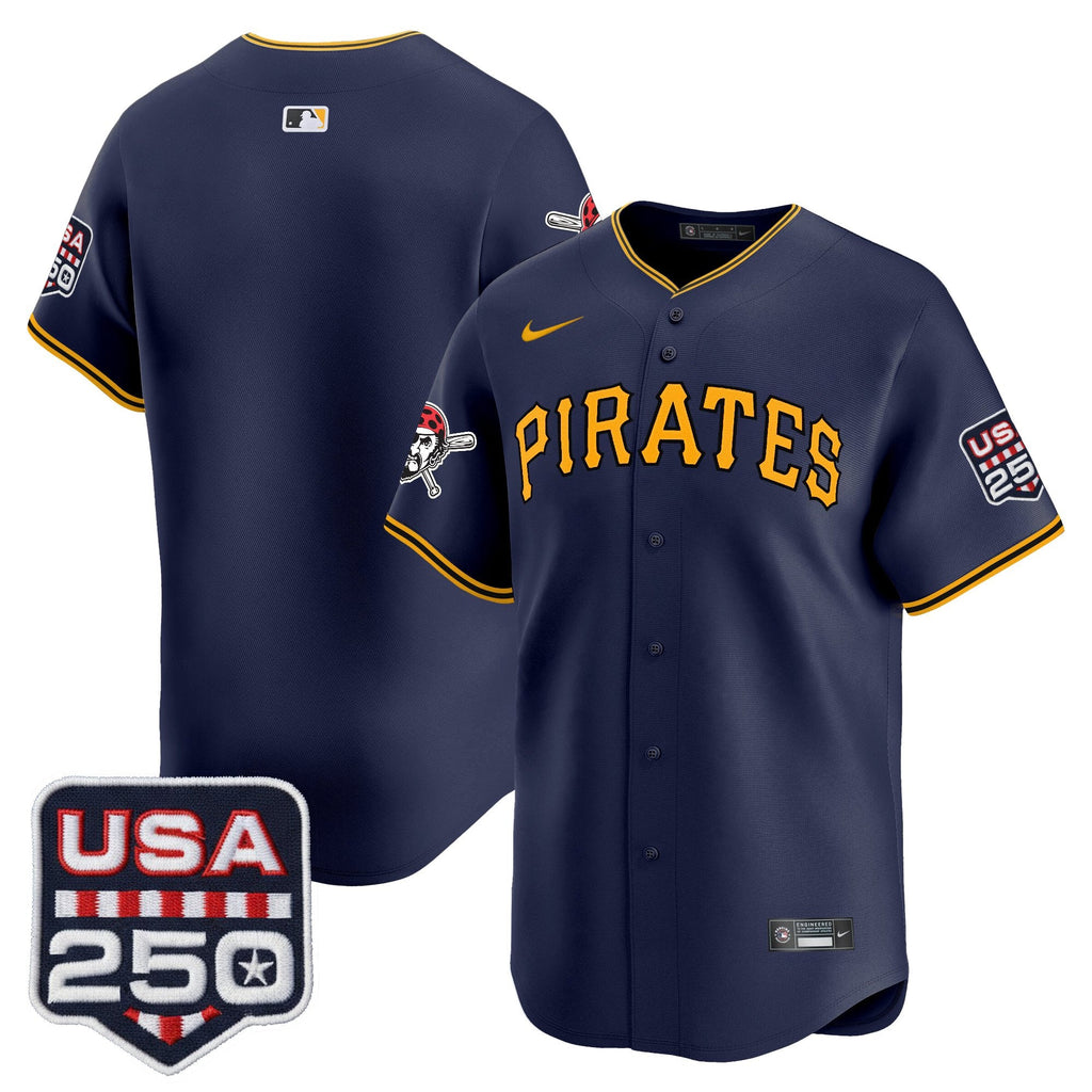 Men's Pittsburgh Pirates USA 250 Fourth of July Vapor Premier Limited Jersey - All Stitched