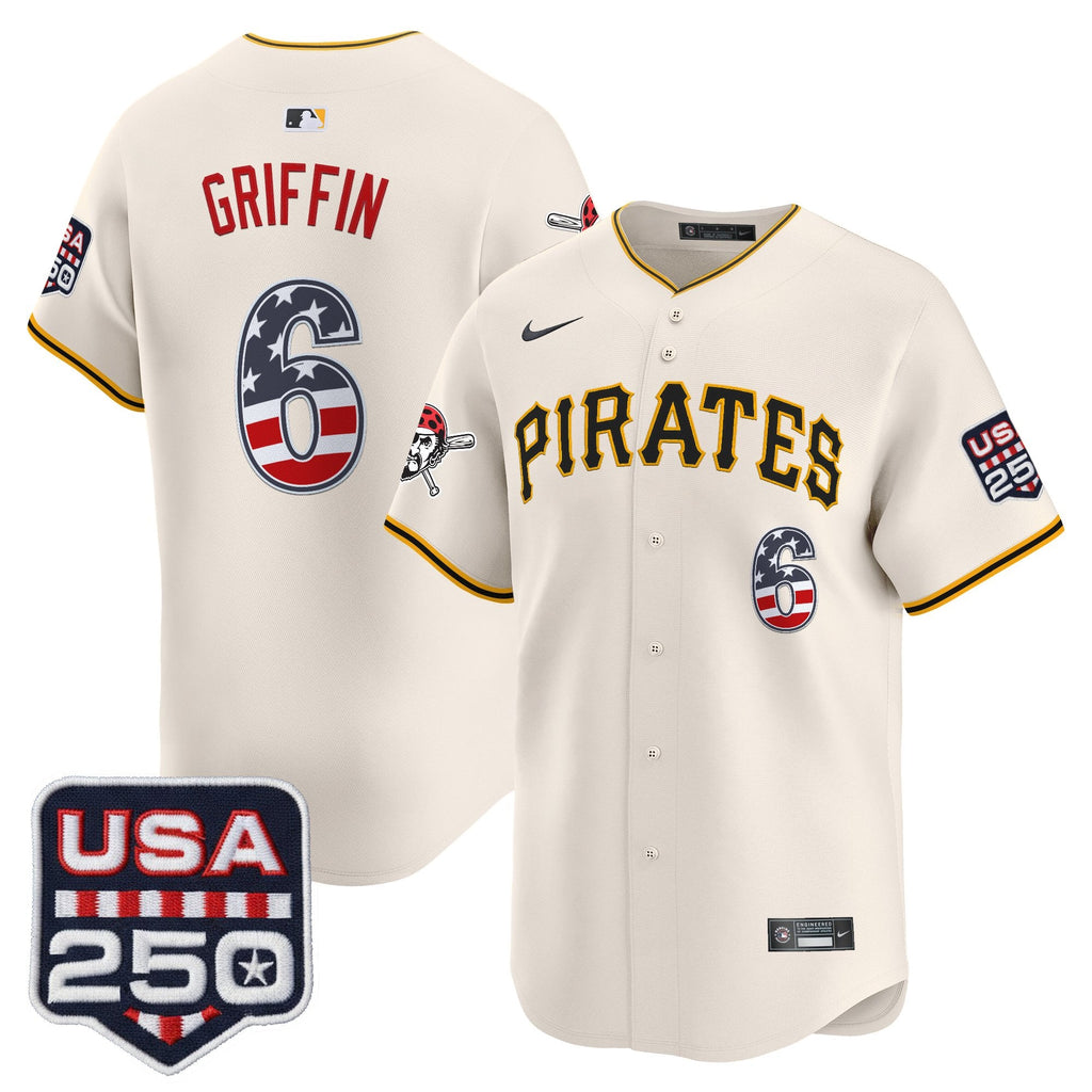 Men's Pittsburgh Pirates USA 250 Fourth of July Vapor Premier Limited Jersey - All Stitched