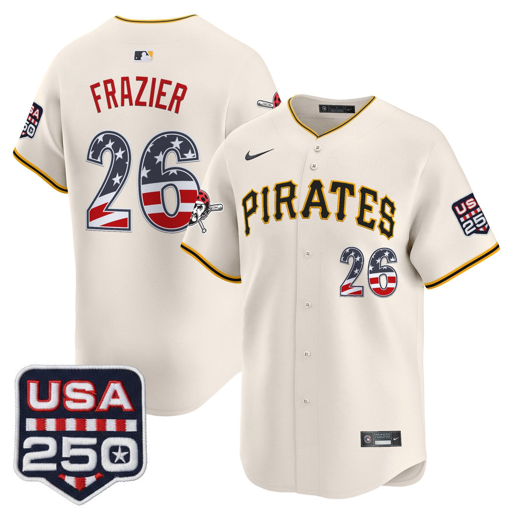Men's Pittsburgh Pirates USA 250 Fourth of July Vapor Premier Limited Jersey - All Stitched