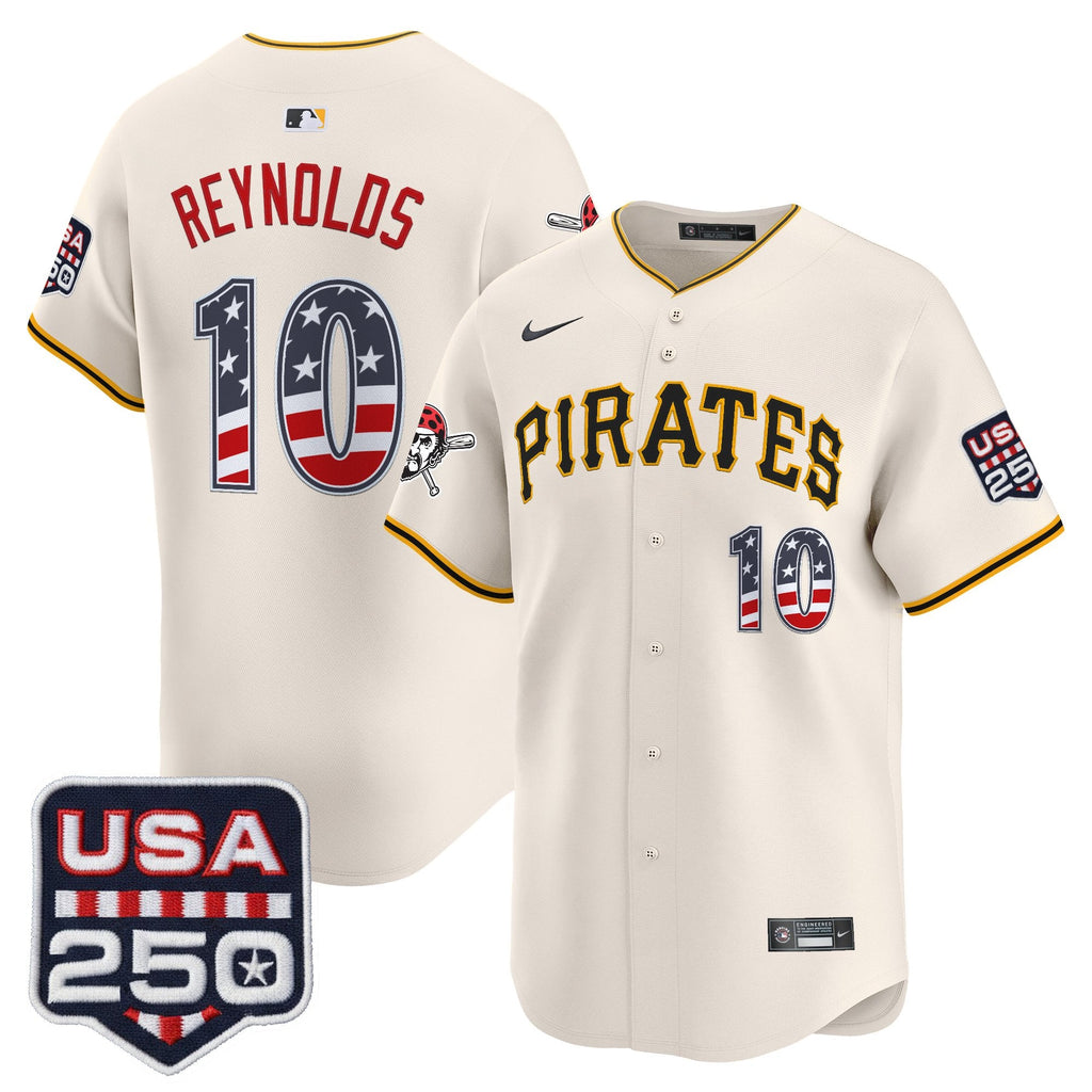 Men's Pittsburgh Pirates USA 250 Fourth of July Vapor Premier Limited Jersey - All Stitched