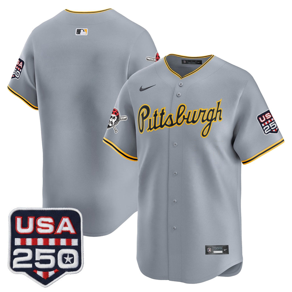 Men's Pittsburgh Pirates USA 250 Fourth of July Vapor Premier Limited Jersey - All Stitched