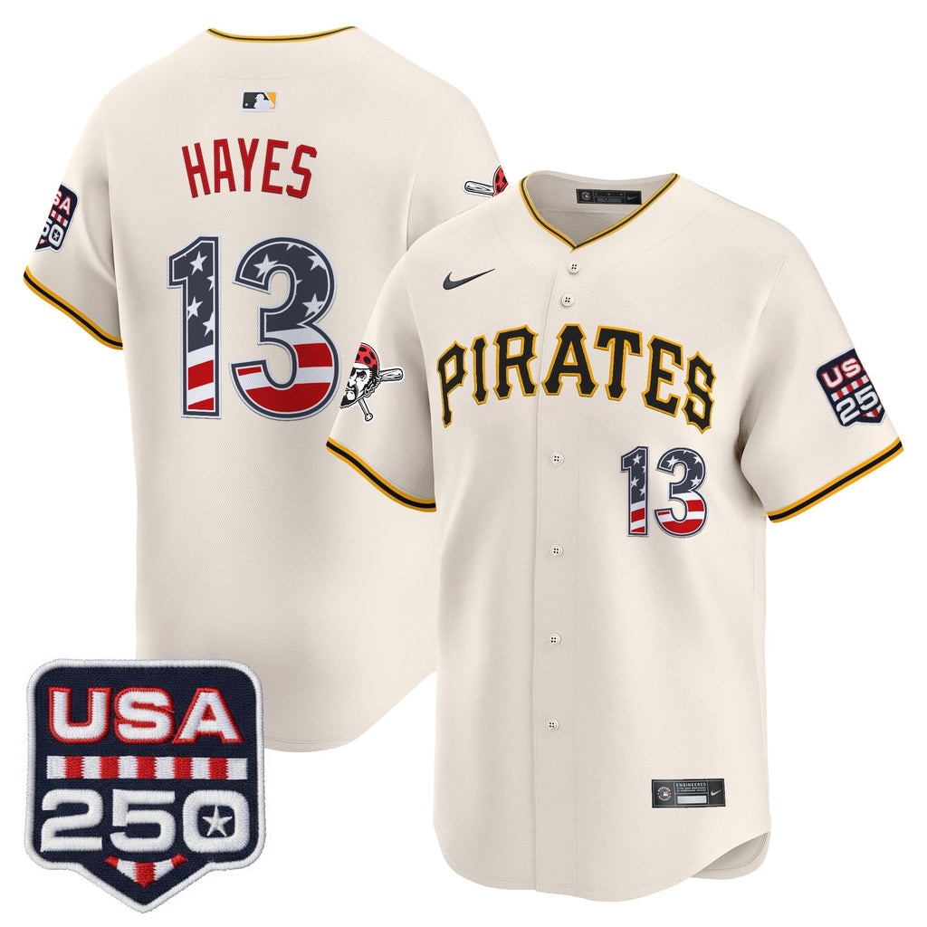 Men's Pittsburgh Pirates USA 250 Fourth of July Vapor Premier Limited Jersey - All Stitched