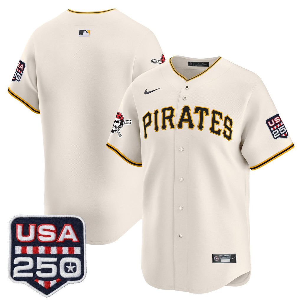 Men's Pittsburgh Pirates USA 250 Fourth of July Vapor Premier Limited Jersey - All Stitched