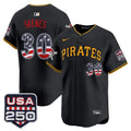 Men's Pittsburgh Pirates USA 250 Fourth of July Vapor Premier Limited Jersey - All Stitched