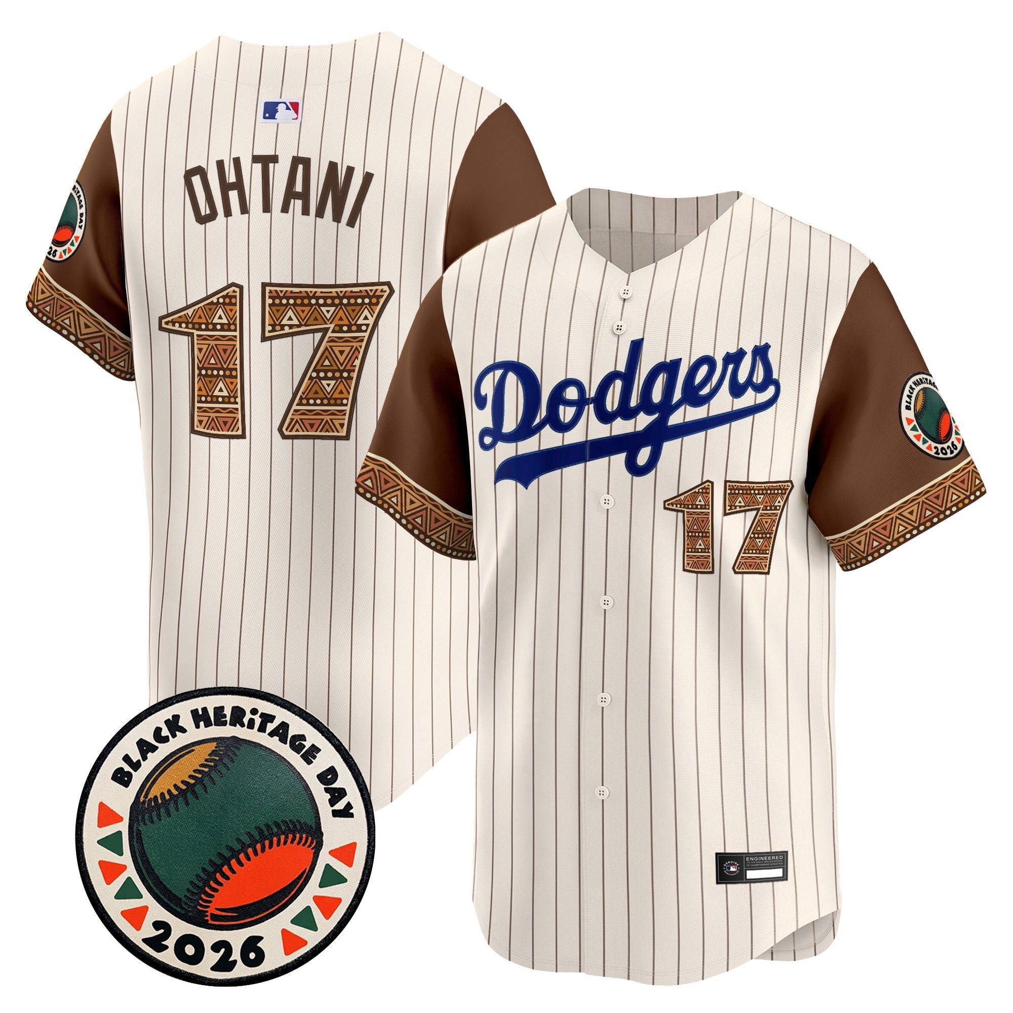 Men's Los Angeles Dodgers 2026 Black Heritage Day Vapor Premier Limited Jersey - Stitched
