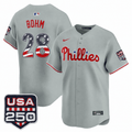 Alec Bohm Philadelphia Phillies USA 250 Fourth of July Vapor Premier Limited Jersey - All Stitched