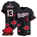 Los Angeles Dodgers x Naruto "Akatsuki Edition" Vapor Premier Limited Jersey - Stitched