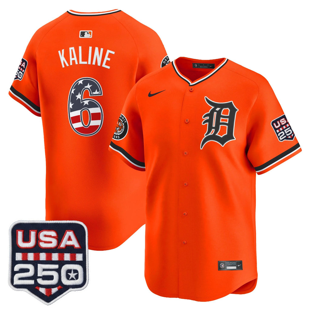 Men's Detroit Tigers USA 250 Fourth of July Vapor Premier Limited Jersey - All Stitched