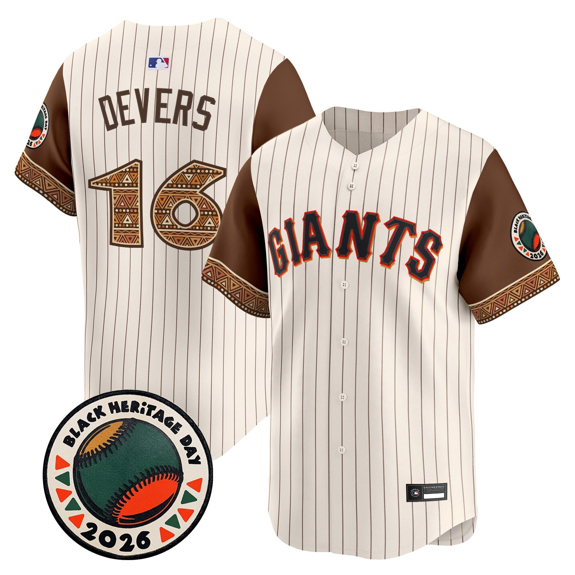 Men's San Francisco Giants 2026 Black Heritage Day Vapor Premier Limited Jersey - Stitched