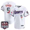 Men's Texas Rangers USA 250 Fourth of July Vapor Premier Limited Jersey - All Stitched