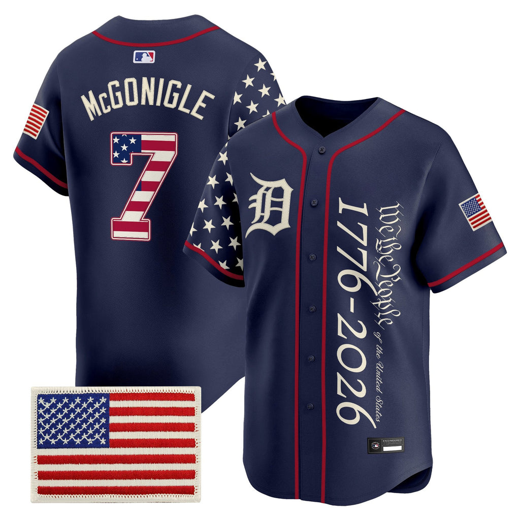 Men's Detroit Tigers "America250 Edition" Vapor Premier Limited Jersey V2 - All Stitched