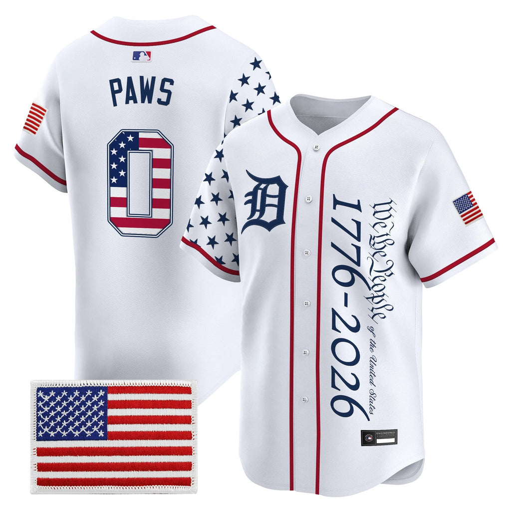 Men's Detroit Tigers "America250 Edition" Vapor Premier Limited Jersey V2 - All Stitched
