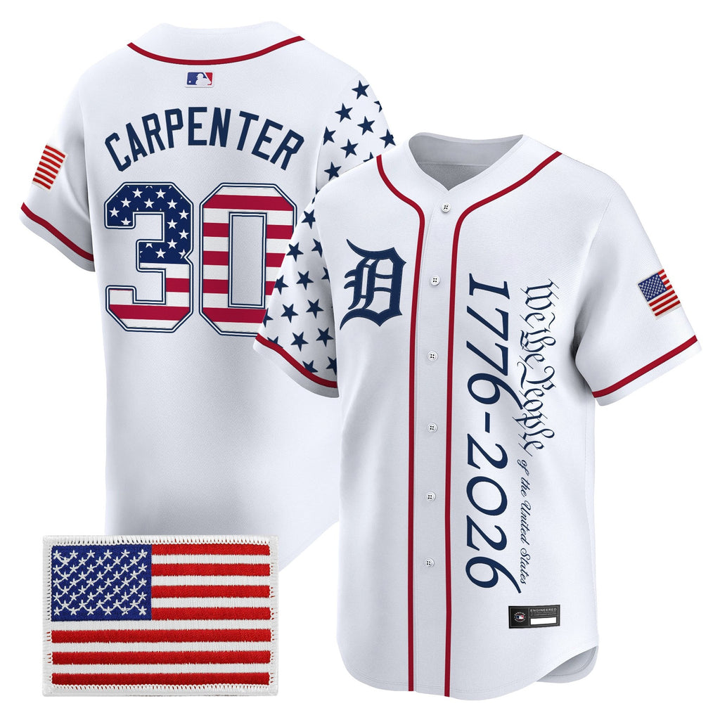 Men's Detroit Tigers "America250 Edition" Vapor Premier Limited Jersey V2 - All Stitched
