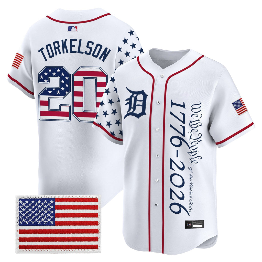 Men's Detroit Tigers "America250 Edition" Vapor Premier Limited Jersey V2 - All Stitched