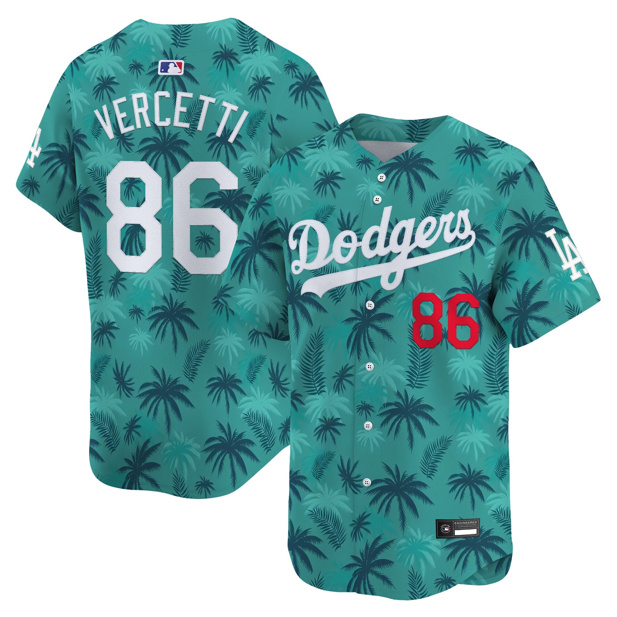 Los Angeles Dodgers GTA Vice City Vapor Premier Limited Jersey - Stitched