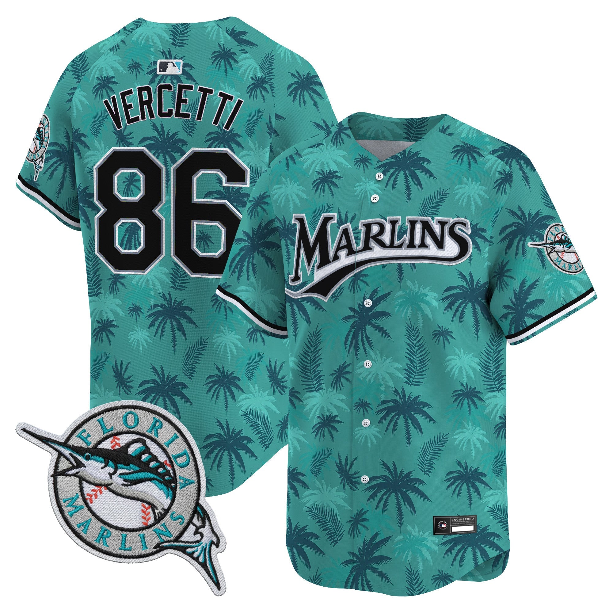 Miami Marlins GTA Vice City Vapor Premier Limited Jersey - Stitched