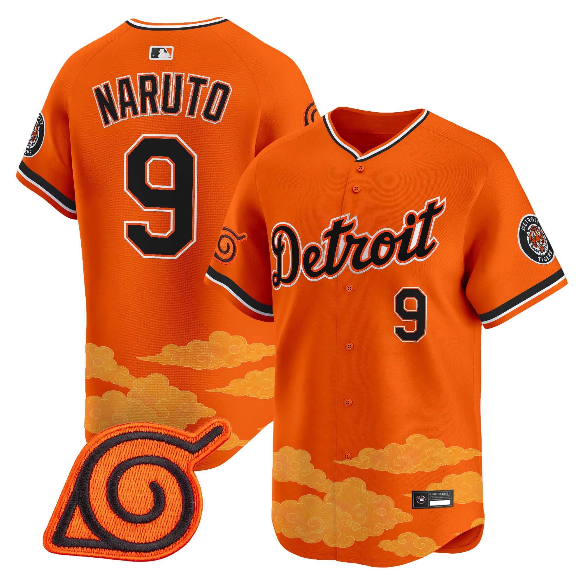 Detroit Tigers x Naruto Vapor Premier Limited Jersey - Stitched