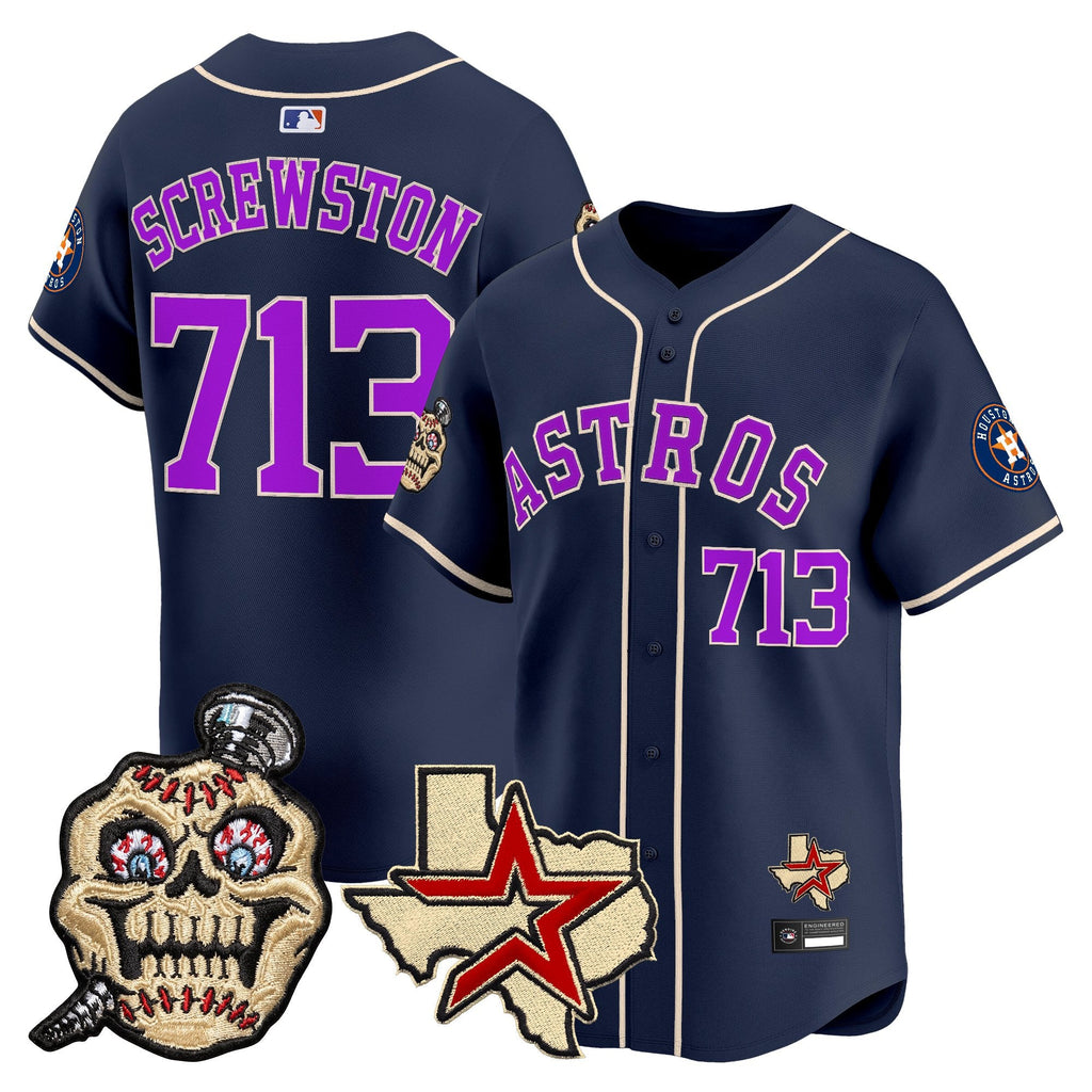 Men's Houston Astros Screwed Up Click Vapor Premier Limited Jersey - All Stitched