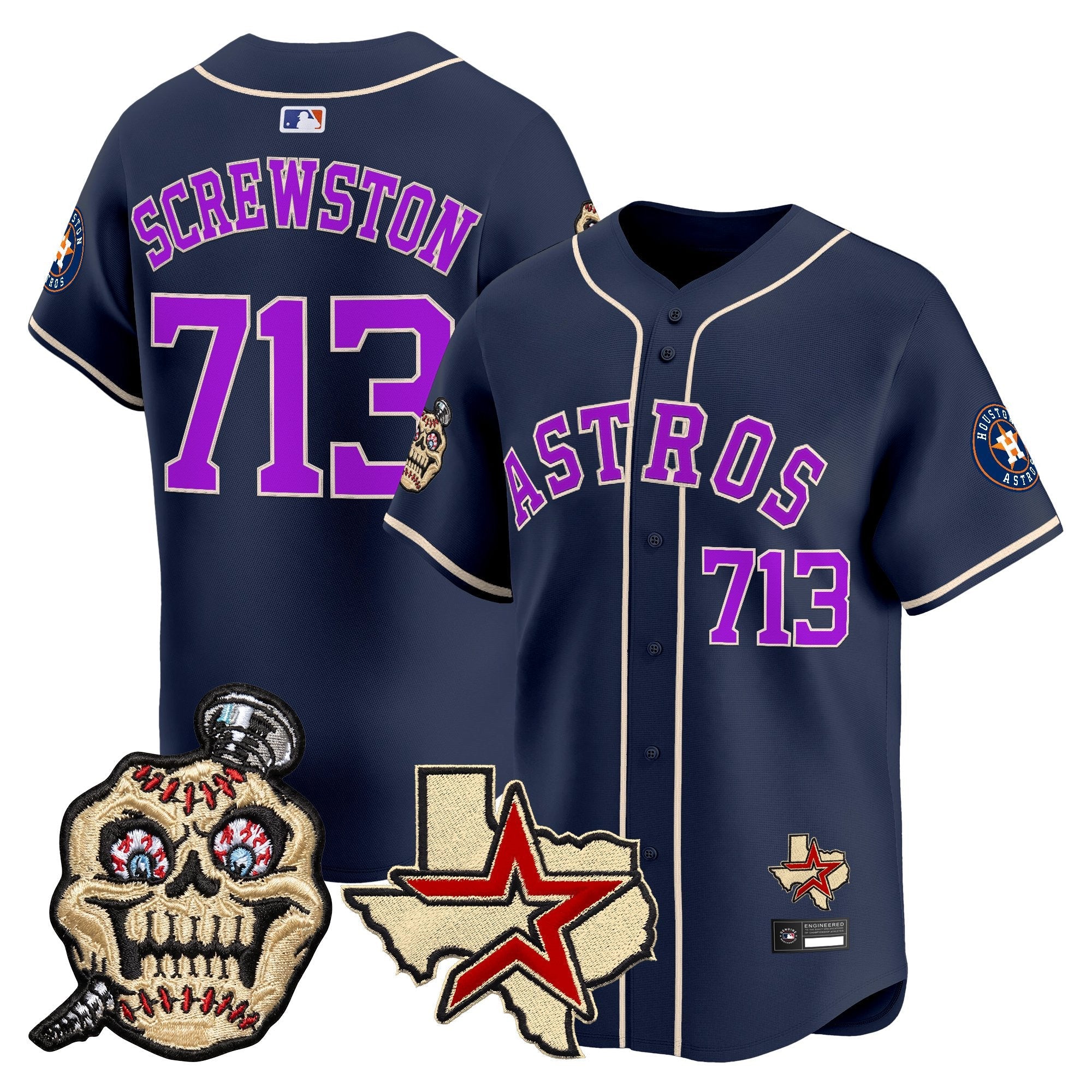 Men's Houston Astros Screwed Up Click Vapor Premier Limited Jersey - All Stitched