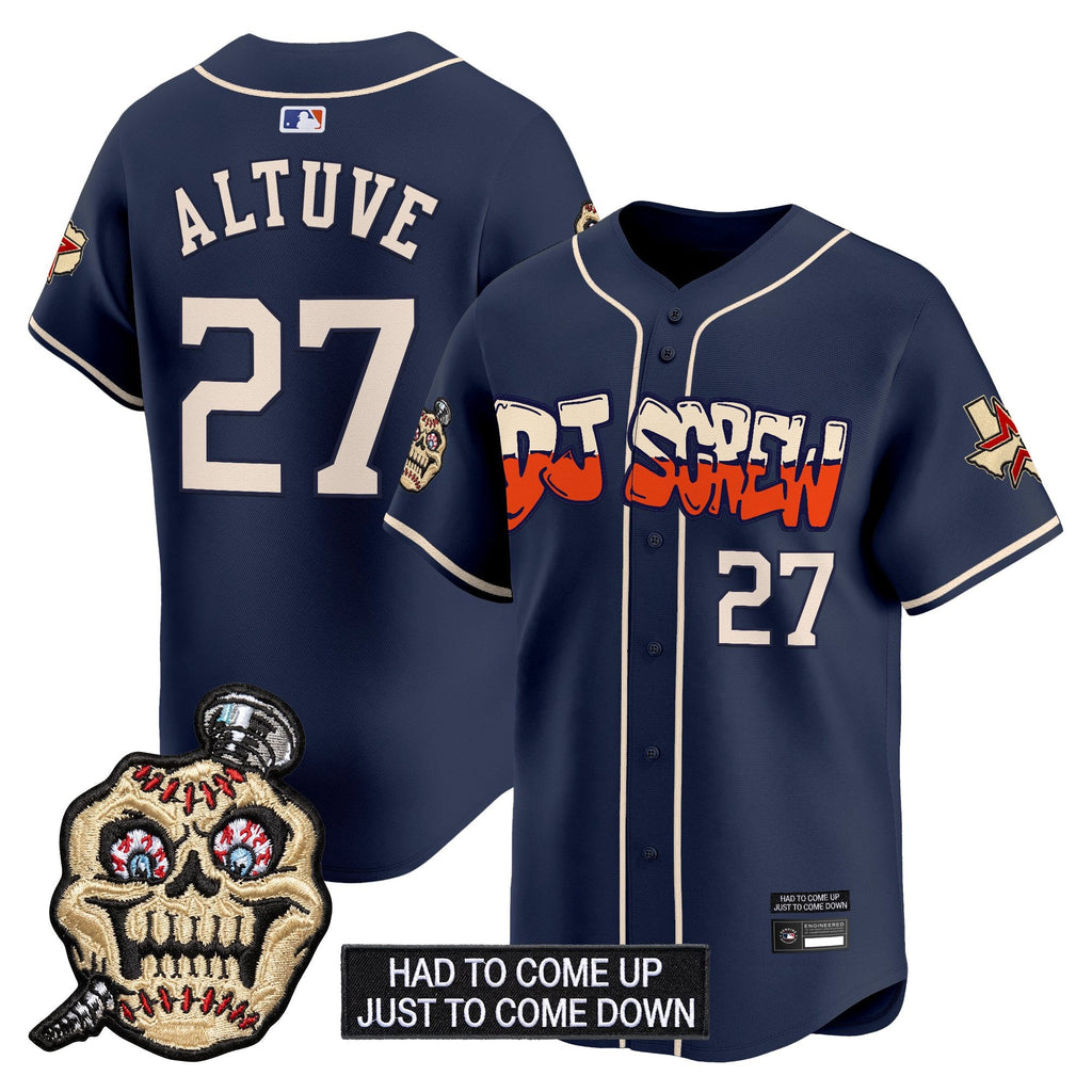 Men's Houston Astros Screwed Up Click Vapor Premier Limited Jersey V2 - All Stitched