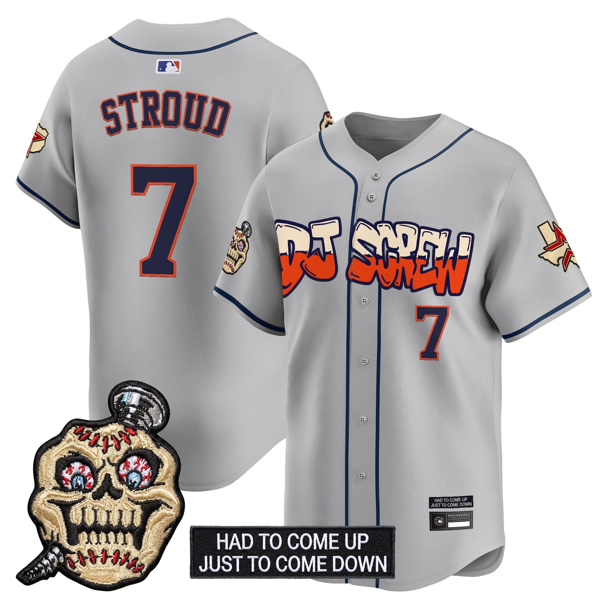 Men's Houston Astros Screwed Up Click Vapor Premier Limited Jersey V2 - All Stitched