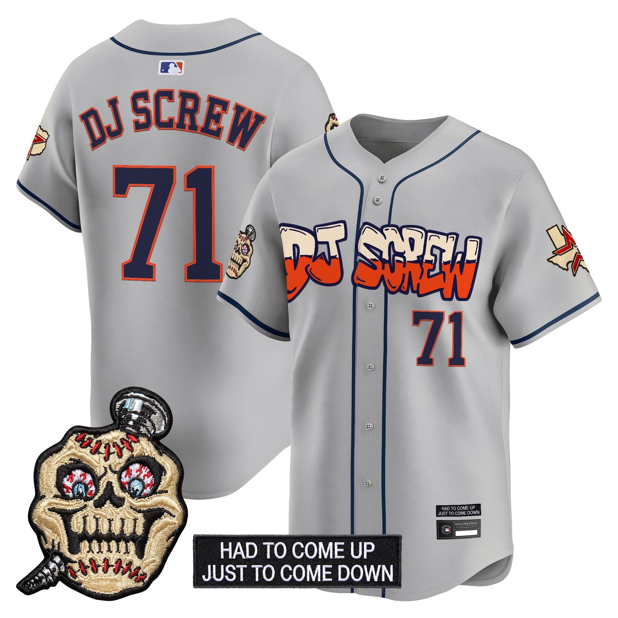 Men's Houston Astros Screwed Up Click Vapor Premier Limited Jersey V2 - All Stitched