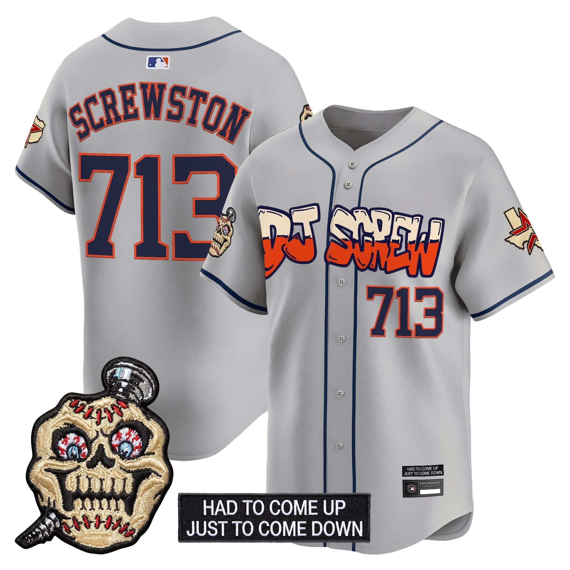 Men's Houston Astros Screwed Up Click Vapor Premier Limited Jersey V2 - All Stitched
