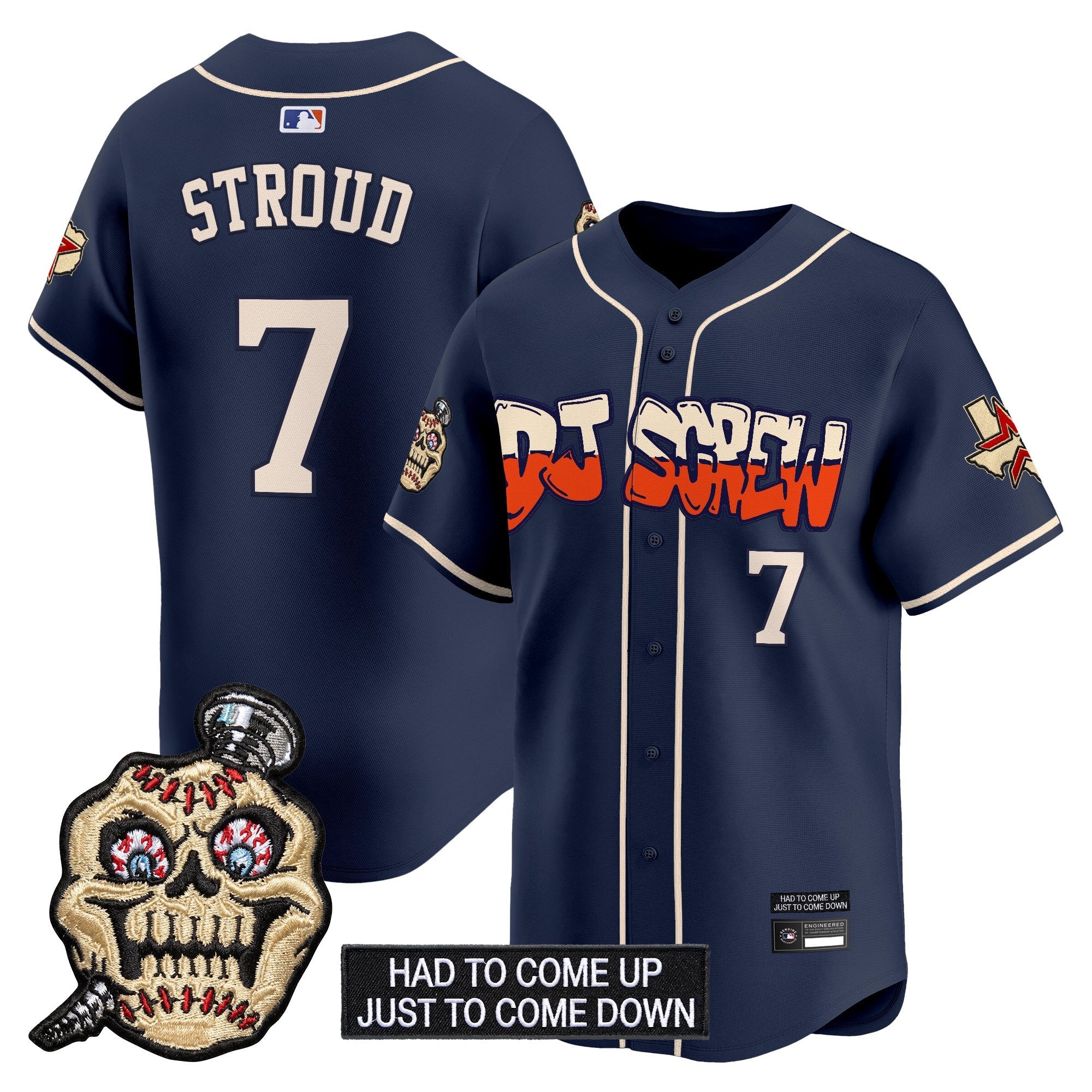 Men's Houston Astros Screwed Up Click Vapor Premier Limited Jersey V2 - All Stitched