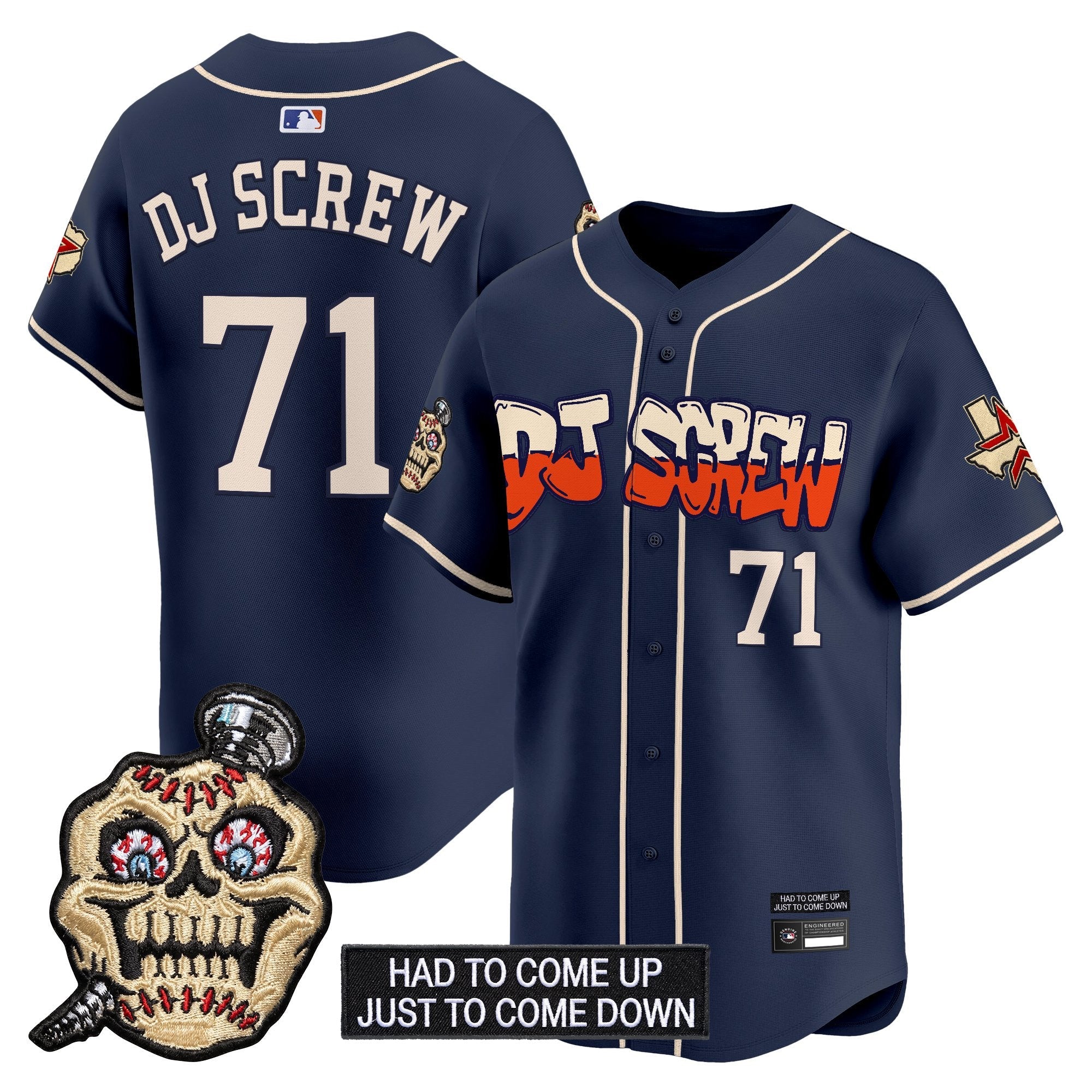 Men's Houston Astros Screwed Up Click Vapor Premier Limited Jersey V2 - All Stitched