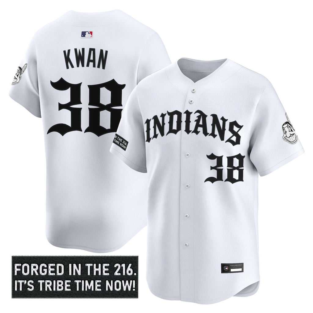 Men's Cleveland Indians 'Old English Edition' Vapor Premier Limited Jersey - All Stitched