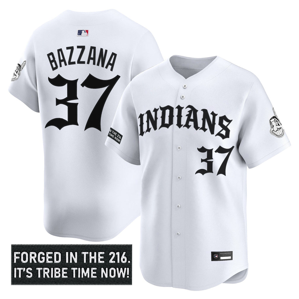 Men's Cleveland Indians 'Old English Edition' Vapor Premier Limited Jersey - All Stitched