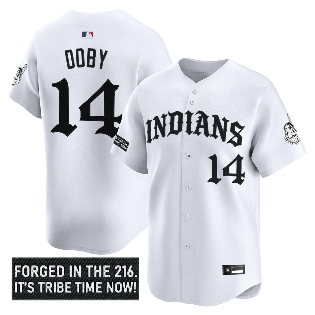 Men's Cleveland Indians 'Old English Edition' Vapor Premier Limited Jersey - All Stitched