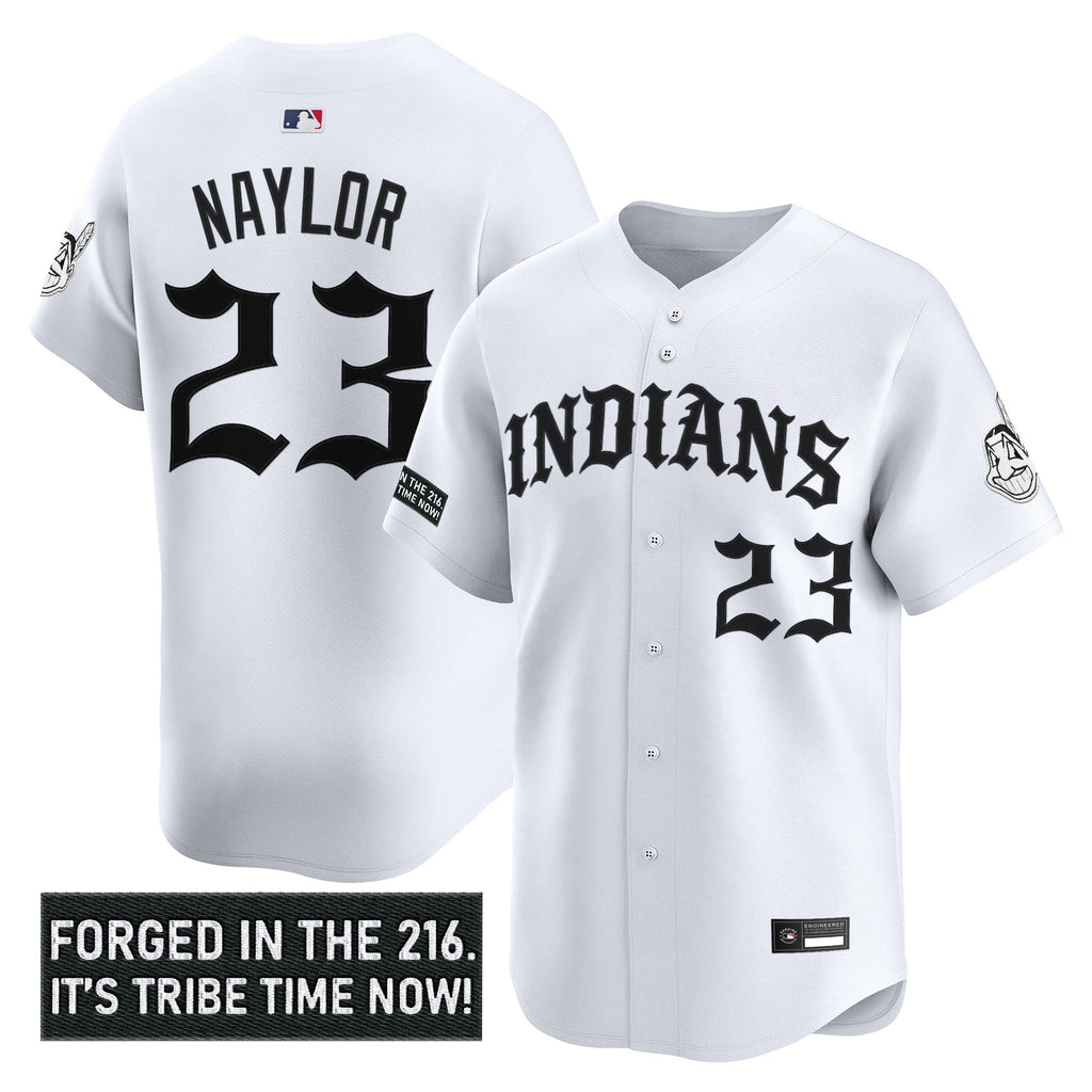 Men's Cleveland Indians 'Old English Edition' Vapor Premier Limited Jersey - All Stitched
