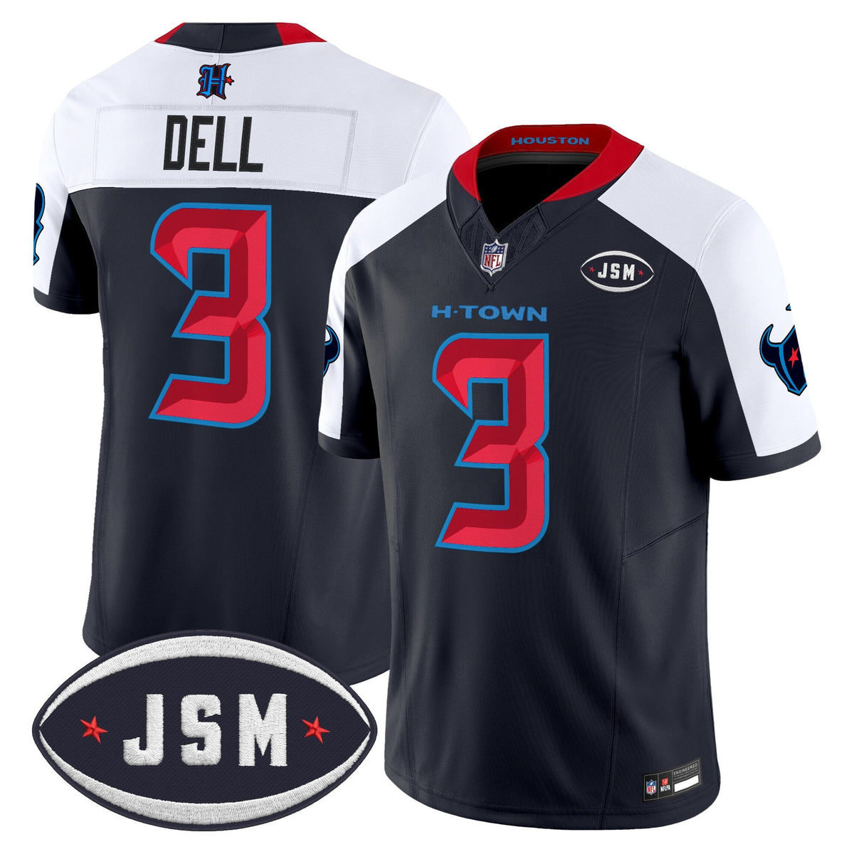 Houston Texan Janice McNair Memorial Patch Vapor Limited Jersey - Stitched