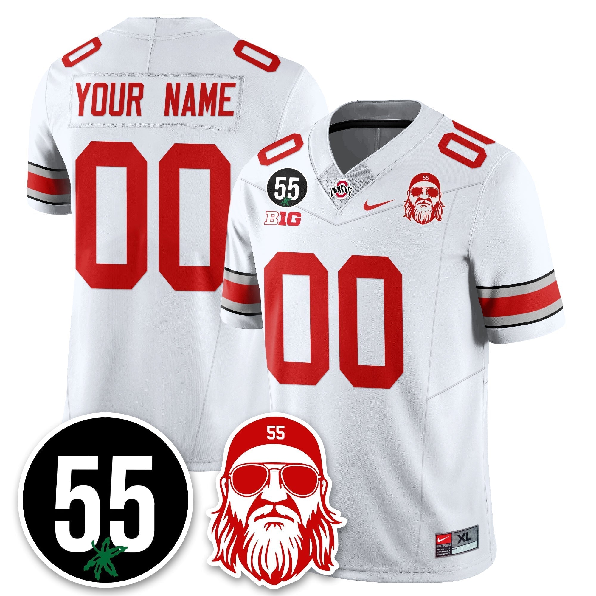 Custom OSU Vapor Limited Jersey - Nick Mangold Patch