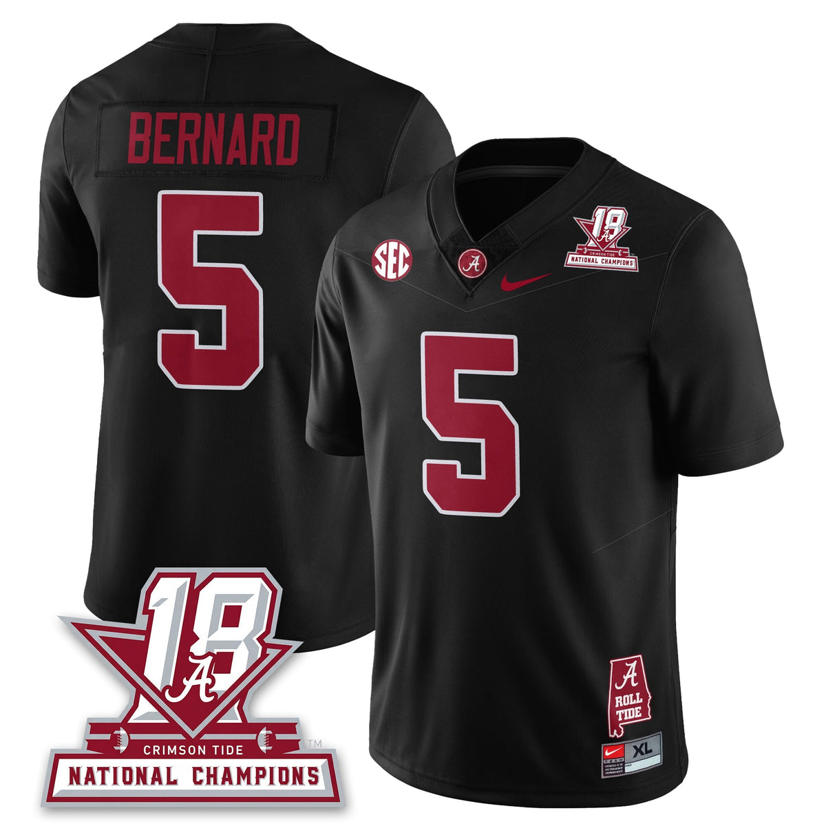 BAMA 18x-Time National Champions Vapor Limited Jersey