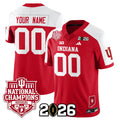 Indiana Hoosiers Vapor Limited Football Custom Jersey - 2025 National Champions