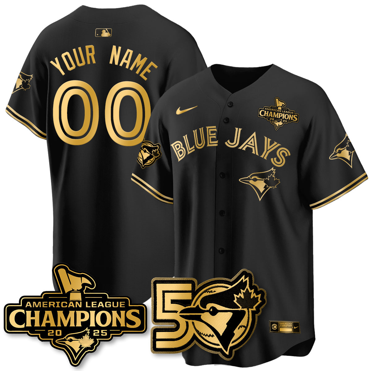 TOR 2025 American League Champions Vapor Limited Jersey - 50th Season - Stitched