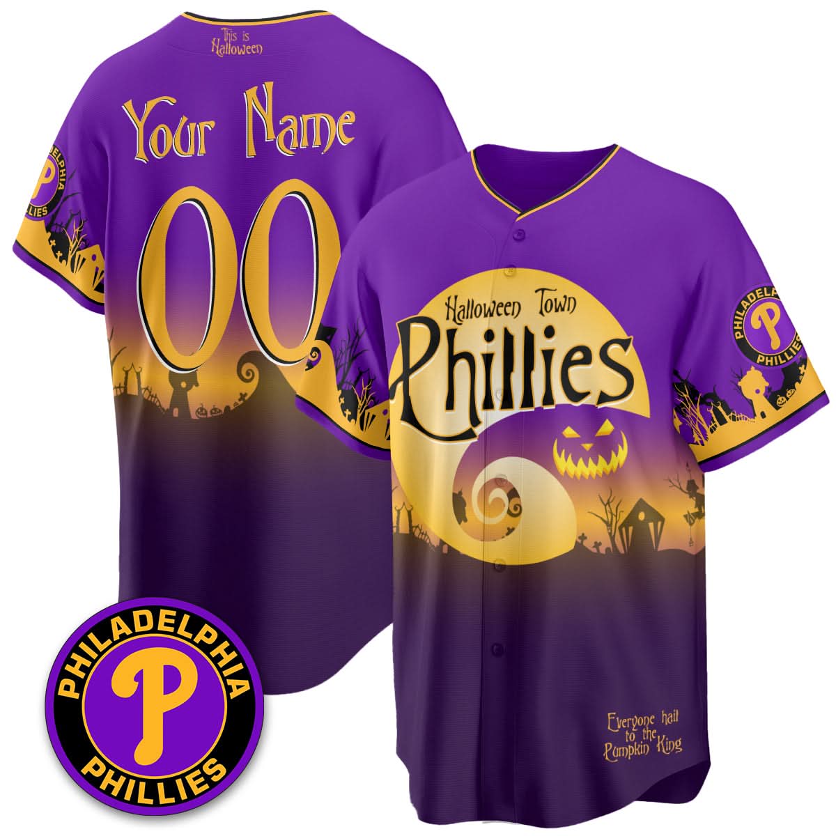PP "Halloween Town" Limited Custom Jersey - Stitched