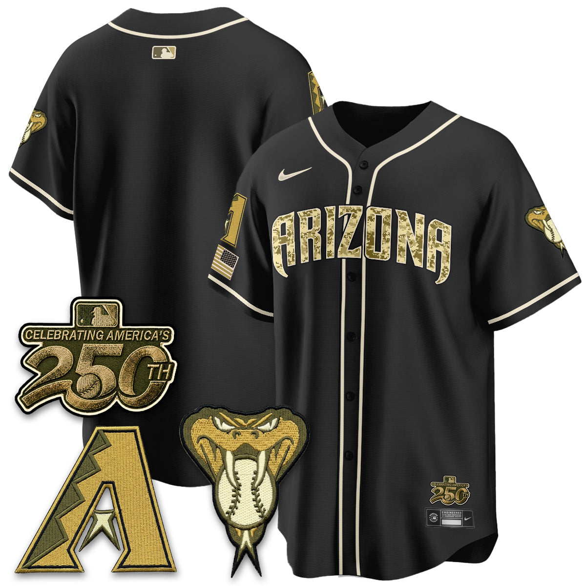 ARI Salute to Service 2026 Vapor Premier Limited Jersey - Stitched