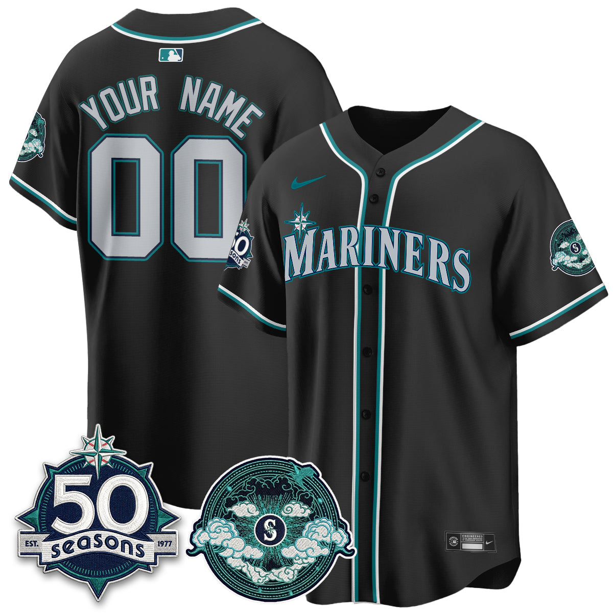 SEA x FW Night Limited Custom Jersey - Stitched