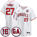 LAA Garret Anderson Tribute Patch Vapor Premier Limited Jersey - Stitched