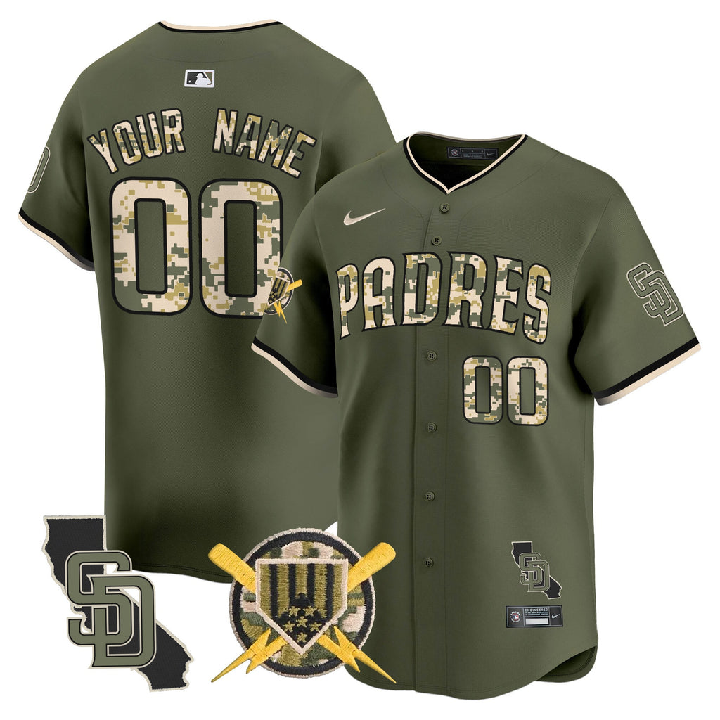 SD Armed Forces Day Vapor Premier Limited Custom Jersey - Stitched