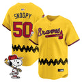Men's Atlanta Braves x Peanuts Vapor Premier Limited Jersey - Stitched