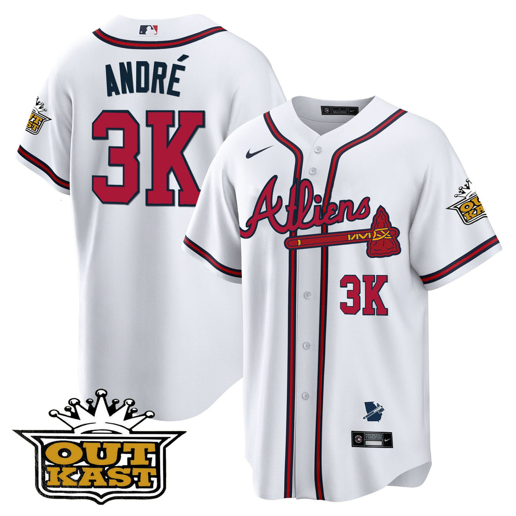 Men's Atlanta Braves Atliens Cool Base Jersey V2 - All Stitched